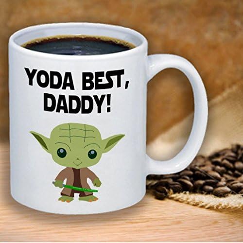 Yoda mug, Fathers day gift, Star Wars Mug, Mug for Daddy, Yoda best Daddy mug, Best daddy quote mug, Gift for daddy, Valentines day gift for him 11 Ounce Office Gift Co Worker Gift