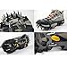 YUEDGE Universal 18 Steel Teeth Anti-Slip Ice And Snow Traction Cleats Safe Protect Shoes(L)