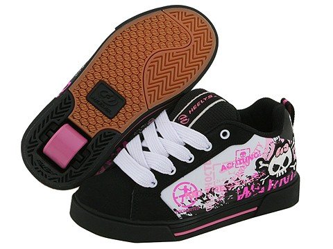 Heelys Sheer Roller Shoe (Black / White / Pink)