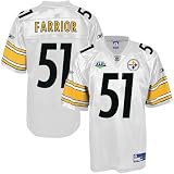 Super Bowl Merchandise Jerseys : Reebok Pittsburgh Steelers #51 James Farrior Super Bowl XLIII White Replica Football Jersey