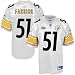 Super Bowl Merchandise Jerseys : Reebok Pittsburgh Steelers #51 James Farrior Super Bowl XLIII White Replica Football Jersey