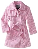 Rothschild Girls 2-6X Toddler Gingham Check Trench Coat