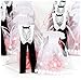 Pardao Bride & Groom Wedding Favor Bags - Thank You Gifts, 24 pcs (White Silver Black)