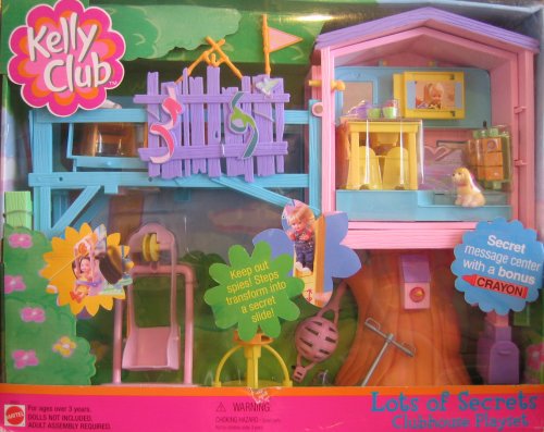 Barbie KELLY LOTS OF SECRETS CLUBHOUSE Playset CLUB HOUSE w MESSAGE CENTER & Crayon, & MORE! (2001) Barbie KELLY LOTS OF SECRETS CLUBHOUSE Playset CLUB HOUSE w MESSAGE CENTER & Crayon, & MORE! (2001)