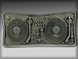 Silver Star Vintage "Turntable" Metal Belt Buckle