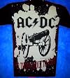 Mosquitohead Mens 'AC/DC FOR THOSE ABOUT TO ROCK' Distressed Bleach Print T-Shirt- Black Mosquitohead Mens 'AC/DC FOR THOSE ABOUT TO ROCK' Distressed Bleach Print T-Shirt- Black
