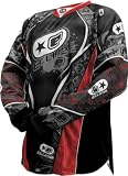 Eclipse Distortion 08 Men's Paintball Jersey - Grey / Red