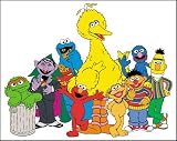 Sesame Street Gang 2-Piece Prepasted Cut Out