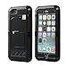 iPhone 6 Case, oneCase? Aluminum Alloy Metal Corning Gorilla Glass Shockproof Dustproof Weatherproof Limited Waterproof Case Military Heavy Protection Hard Cover Kick Stand with charging Cable for Apple iPhone 6 4.7 inch Screen (Black)