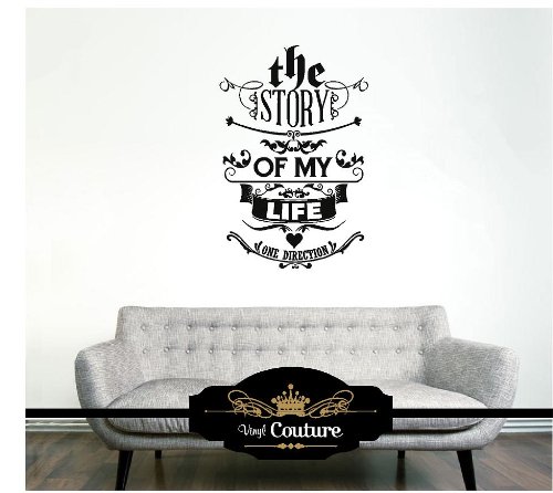 The Story Of My Life. One Direction Vinyl Wall Art vinyl wall lettering words sticky art home decor quotes stickers decals
