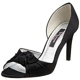 Nina Women's Kyleen Peep-Toe Pump,Black,7.5 M US