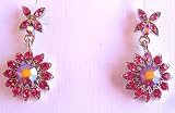 51yuFk8S4QL. SL160  Pink With AB Austrian Crystals Necklace and Earrings Set