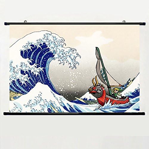 Home Decor Art Game Poster With Zelda Wind Waker Wall Scroll Poster Fabric Painting 24 X 16 Inch (60cm X 40 cm)