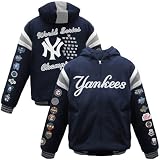New York Yankees Jacket : New York Yankees Navy Blue 2009 World Series Champions Full Zip Fleece Hoo