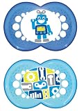 Produkt-Bild: MAM 172311 - Original Silikon 6-16, Schnuller, f&uuml;r Jungen, Doppelpack, farblich sortiert - BPA frei