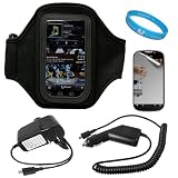 Durable Neoprene Exercise Sports Workout Armband with Adjustable Velcro Strap for HTC T-Mobile My Touch 4G Android Smartphone + Mirror Screen Protector + Rapid Travel Wall Charger with IC Chip + Rapid Automobile Charger with IC Chip + SumacLife TM Wisdom Courage Wristband 51yuJmjZBBL. SL160 State of the Art Black Samsung Galaxy S Exercise Armband Cover Case for Samsung I9000 Galaxy S Unlocked Smart Phone , Android OS , Touchscreen , Wi Fi + Live * Laugh * Love Vangoddy Wrist Band!!!