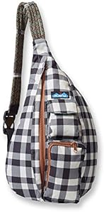 KAVU Rope Sling Backpack, Bw Plaid, One Size