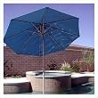 7.5' Round Aluminum Market Umbrella - Quick Ship Finish: Antique Pewter, Fabric: Henna B Grade