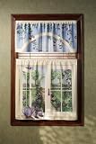 Review Saturday Knight Ltd  / English Garden Trompe l'oeil Window Art Valance