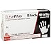 Ammex GlovesPlus GPNB48100 Powder Free Nitrile Industrial Grade Disposable Gloves, X-Large, Black (10 Boxes of 100)