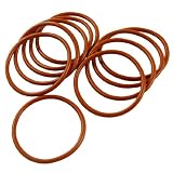 Amico 10 Pcs Industrial Silicone O Ring Seal Sealing Gasket 44mm x 50mm x 3mm