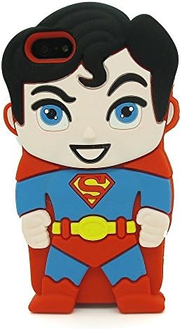 MANDALIBRE® Cute Cartoons 3D Silicone Case Back Cover Skin For iPhone 6, 4.7-inch (SuperMan iPhone 6)