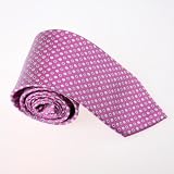 Gold Polka Dots Woven Silk Tie Gift Box Set Hot Pink Gift Ideas for Men T8069