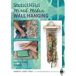Stencil Girl - Stenciled Mixed Media Wall Hanging