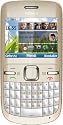 Nokia C3 Smartphone (6.1 cm (2.4 Zoll) Display, Bluetooth, 2 Megapixel Kamera, QWERTZ-Tastatur) gold/weiß