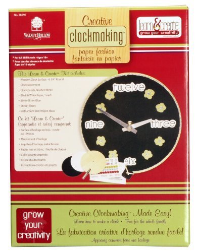 Walnut Hollow Creative Clockmaking Paper Fashion Kit