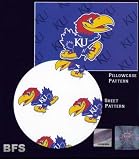Kansas Jayhawks KU Twin Sheet Set with Pillow Case