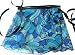 Blue Floral Chiffon Wrap Ballet Dance Skirt w/matching Hair Scrunchie Girls Medium 7-10