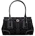 AUTHENTIC COACH HAMPTONS SIGNATURE MEDIUM CARRYALL 11589 (Black/Black)