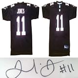 Signed Julio Jones Atlanta Falcons Reebok Football Jersey JSA CO Jones is the fan favorite and star wide receiver of the Atlanta Falcons. #6 overall pick in the 2011 NFL Draft. Jones also won a National BCS title while at Alabama. Official Reebok jersey, direct from Reebok. Not a custom, but an OFFICIAL Reebok jersey. Get the REAL jersey! A collector's piece since Reebok no longer makes NFL j