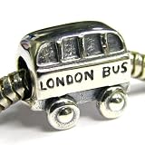 Queenberry Sterling Silver London Bus Bead For Pandora Troll Chamilia Biagi European Charm Bracelets