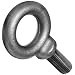 Jergens 18506 Shoulder Eye Bolt with Mill Finish, C-1030 Forged Steel, 3/4"-10 Thread, 4800 lbs Capacity