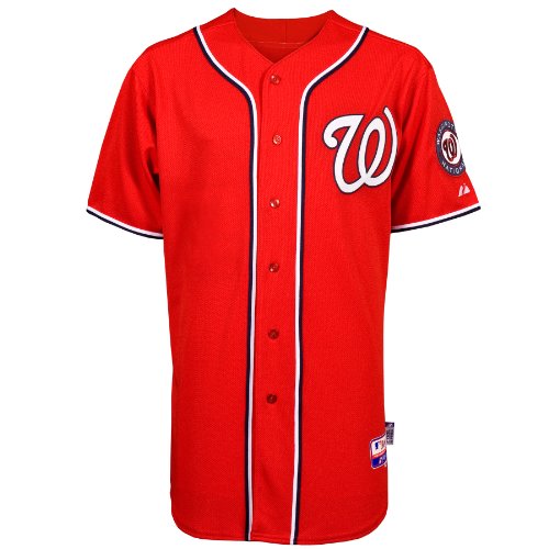 MLB Men's Washington Nationals Stephen Strasburg Six Button Cool Base Authentic Road Jersey (Grey, 44/Large)