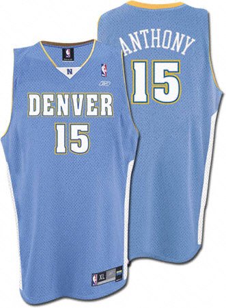 Carmelo Anthony Blue Reebok NBA Swingman Denver Nuggets Youth Jersey