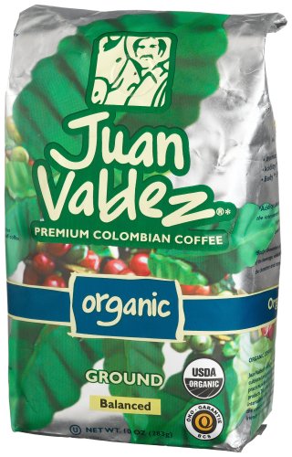 Juan Valdez Premium Colombian Coffee, Organic, Ground, 10-Ounce Bags (Pack of 3) by Juan Valdez
