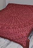 Elephant Bedspread with Multicolor Silk Thread Embroidery