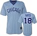 Geovany Soto Blue Majestic Light Pinstripe Cooperstown Replica Chicago Cubs Jersey - Medium