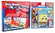 Story Reader with 1 Cars Storybook and 3 SpongeBob SquarePants Storybooks