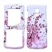 Fits LG Vx7100 Glance Cell Phone Snap on Protector Faceplate Cover Housing Case - White Pink Spring Flowers