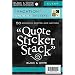 DCWV Black and White 4-3/8 Inch by 7 Inch 10 Sheets Clear Sticker Quote Stack, Vacation