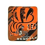 NFL Cincinnati Bengals Super Soft Plush Thermal Blanket / Fleece Couch Throw - Orange & Black