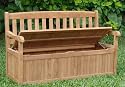 Grade-A Teak Wood Luxurious 5 Feet Bench With Storage Box [Model:DV2]