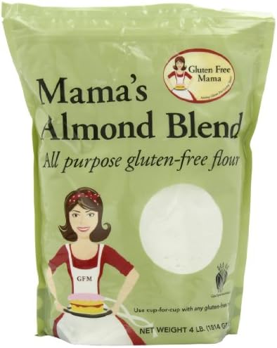 Gluten Free Mama, Mama's All Purpose Almond Blend Flour 4lbs- For Gluten Free Recipes, Celiac Disease, and Gluten Intolerance