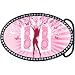 Austrian Crystal Pink Musical Butterfly Belt Buckle