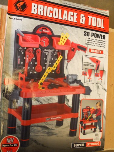 My BIG Workshop Toy Tool Set w/Bench 58 pcs 51yv7lbarPL My BIG Workshop Toy Tool Set w/Bench 58 pcs