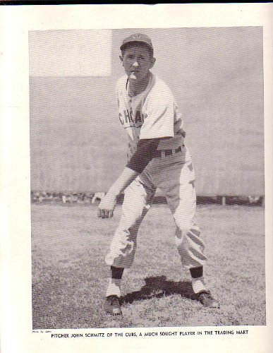 John Schmitz Chicago Cubs Baseball Magazine Photo